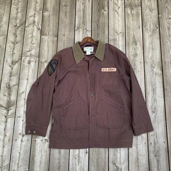 Vintage 1994 L.L. Bean Embroidered U.S Army Jacket XXL - Picture 3 of 9